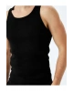 Bisiklet Yaka Slim Fit Kolsuz Fitilli Basic Atlet