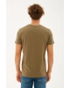 Bisiklet Yaka T-shirt Haki