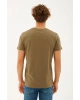 Bisiklet Yaka T-shirt Haki