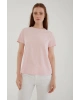 Bisiklet Yaka T-shirt Pembe