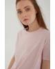 Bisiklet Yaka T-shirt Pembe