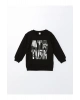 Bisiklet Yaka Uzun Kollu Atatürk Baskılı Erkek Bebek Sweatshirt