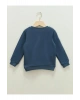 Bisiklet Yaka Uzun Kollu Baskılı Erkek Bebek Sweatshirt