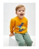 Bisiklet Yaka Uzun Kollu Baskılı Erkek Bebek Sweatshirt