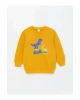 Bisiklet Yaka Uzun Kollu Baskılı Erkek Bebek Sweatshirt