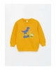 Bisiklet Yaka Uzun Kollu Baskılı Erkek Bebek Sweatshirt