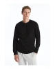 Bisiklet Yaka Uzun Kollu Erkek Kalın Sweatshirt (W4)