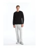 Bisiklet Yaka Uzun Kollu Erkek Kalın Sweatshirt (W4)