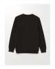 Bisiklet Yaka Uzun Kollu Erkek Kalın Sweatshirt (W4)