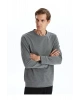Bisiklet Yaka Uzun Kollu Erkek Sweatshirt