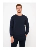 Bisiklet Yaka Uzun Kollu Erkek Sweatshirt
