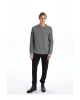 Bisiklet Yaka Uzun Kollu Erkek Sweatshirt