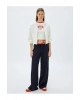 Cepli Uzun Kollu Crop Kapüşonlu Fermuarlı Sweatshirt
