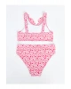 Çiçekli Kız Çocuk Bikini