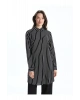 Cizgili Poplin Kadin Gomlek Tunik - S5G059Z8