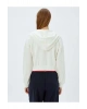 Crop Kapüşonlu Fermuarlı Sweatshirt 5WAK10056EK EKRU