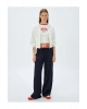 Crop Kapüşonlu Fermuarlı Sweatshirt 5WAK10056EK EKRU