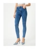 Dar Paça Skinny Kot Pantolon Cepli Yüksek Bel - Carmen Skinny Jeans