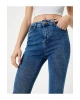 Dar Paça Skinny Kot Pantolon Cepli Yüksek Bel - Carmen Skinny Jeans