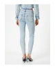 Dar Paça Skinny Kot Pantolon Cepli Yüksek Bel - Carmen Skinny Jeans