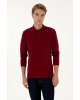 Erkek Bordo Basic Sweatshirt