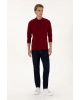 Erkek Bordo Basic Sweatshirt