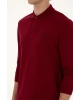 Erkek Bordo Basic Sweatshirt