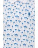 Erkek Dokuma Desenli Polo Yaka Turkuaz T-shirt
