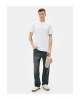 Erkek T-shirt 4sam10085hk Beyaz