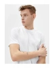 Erkek T-shirt 4sam10085hk Beyaz