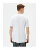 Erkek T-shirt 4sam10085hk Beyaz