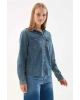 Fashion Friends Denim Gömlek Mavi