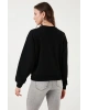Fashion Friends Pamuk Karışımlı Regular Fit Bisiklet Yaka Cepli Sweat SWEAT 2