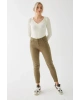 Fashion Friends Streç Pamuklu Mom Fit Yüksek Bel Dar Paça
