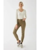 Fashion Friends Streç Pamuklu Mom Fit Yüksek Bel Dar Paça
