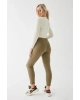 Fashion Friends Streç Pamuklu Mom Fit Yüksek Bel Dar Paça