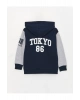 fermuarlı kapşonlu sweatshirt