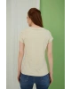 Havuz Yaka T-shirt Bej