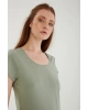 Havuz Yaka T-shirt Mint