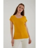 Havuz Yaka T-shirt Sarı
