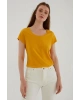Havuz Yaka T-shirt Sarı