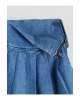 Indigo Basic Pileli Kız Çocuk Jean Etek