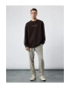 İşleme Detaylı Uzun Kollu Bisiklet Yaka Sweatshirt
