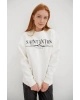 Kadın Ekru Sweatshirt - 25ke21000082