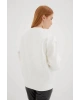 Kadın Ekru Sweatshirt - 25ke21000082