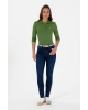 Kadın Koyu Mavi Toohpick Fit Jean Pantolon