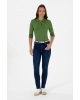 Kadın Koyu Mavi Toohpick Fit Jean Pantolon