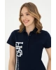 Kadın Lacivert Polo Yaka Tişört