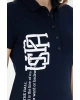 Kadın Lacivert Polo Yaka Tişört