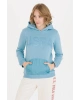 Kadın Mavi Kapüşonlu Sweatshirt